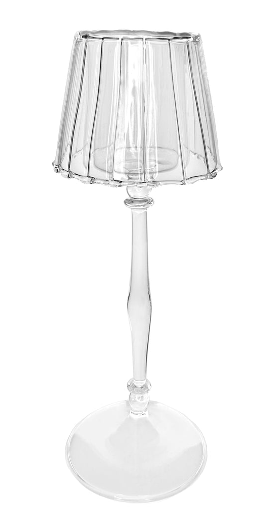 Clear Glass Tea Light Holder