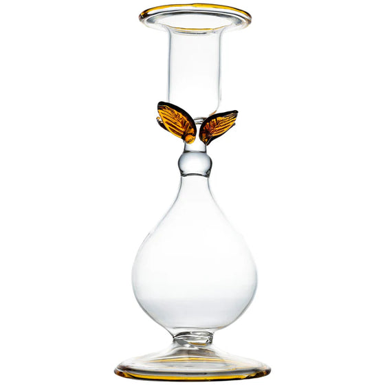 Flower Candlestick with Amber Flower