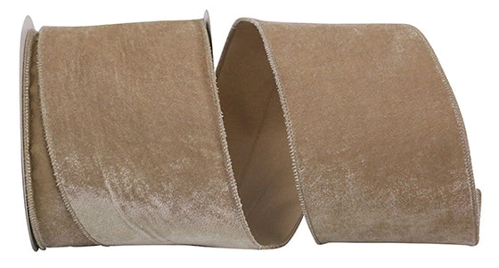 4" Taupe Velvet Plush