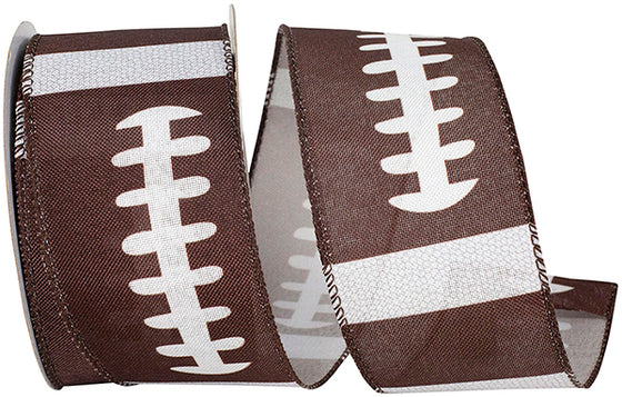 2.5" Football Laces Ribbon