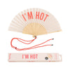 Original Hand Fan Various Sayings