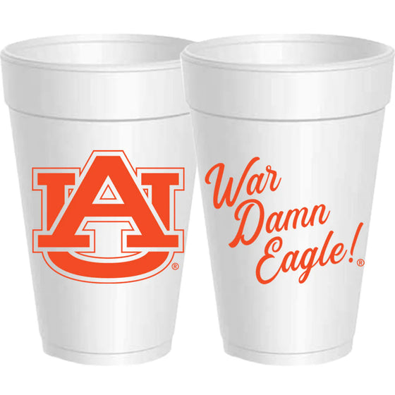 AU War Damn Eagle Styrofoam Cups