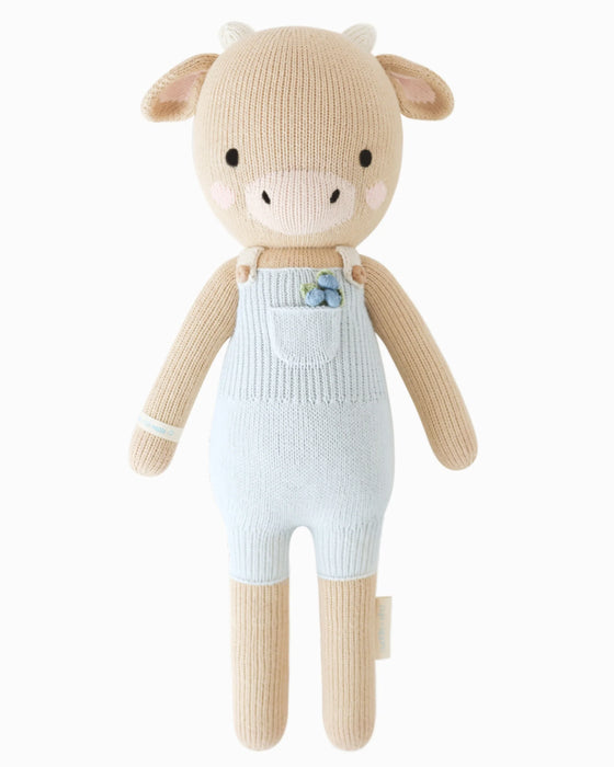 Asher the Cow Hand Knit Doll 20"