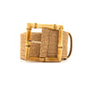 Woven Belt with Bamboo Buckle