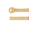 Woven Belt with Raffia Buckle
