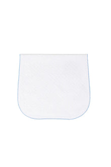  Blue Picot Trim Burp Cloth