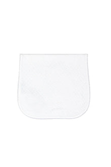  White Picot Trim Burp Cloth