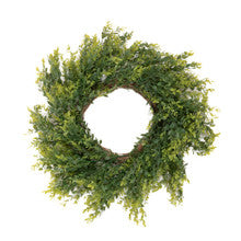  Artificial Boxwood Wreath 22"