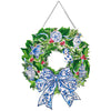 Chinoiserie Bow Wreath PVC Door Hanger