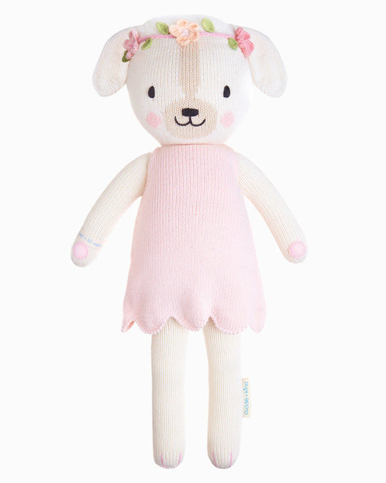 Charlotte the Dog Hand Knit Doll 20"