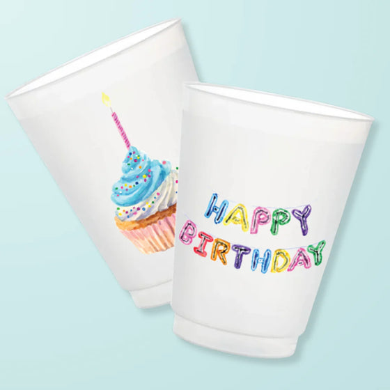 Happy Birthday Frosted Cup