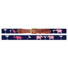  Elephant Martini  Needlepoint Belt