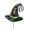 Black Witches Hat Garden Stake