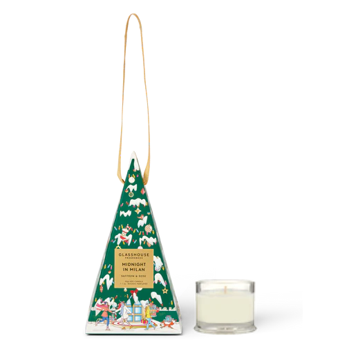 Christmas Hanging Bauble w/ Candle Inside