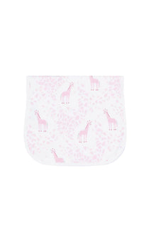  Pink Giraffe Burp Cloth