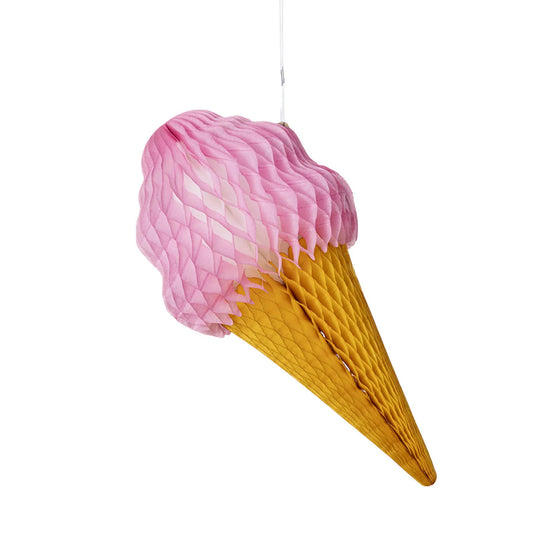 Honeycomb Strawberry Ice Cream Cone