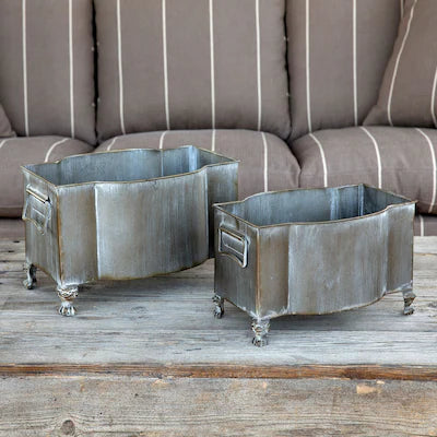 Handsome Metal Footed Planter 2 Sizes