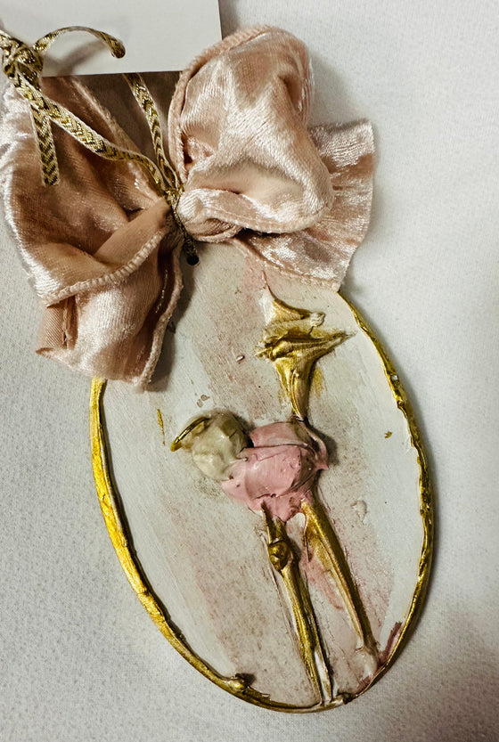 Pink Angel Oval Hanger