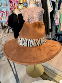 Brown Suede Hat #101