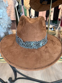  Brown Suede Hat #104