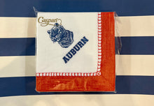  White & Navy Auburn Cocktail Napkin