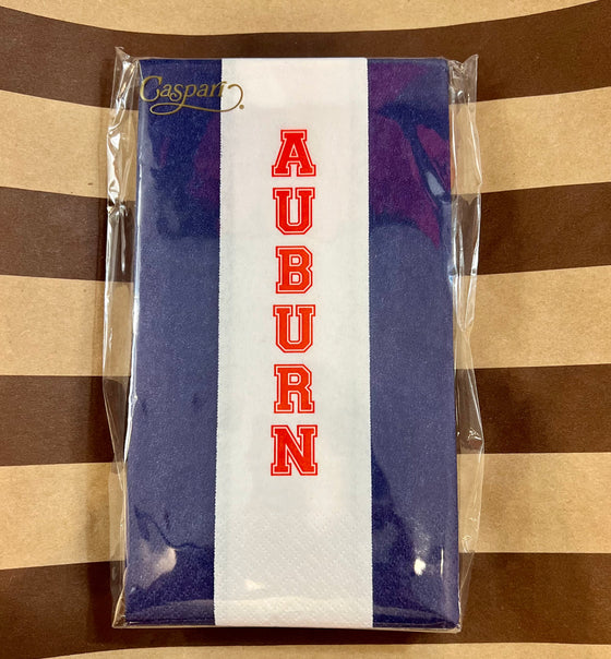 Navy Stripe Auburn Guest Towels