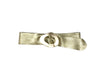 Metallic Suede Belt with Metal Buckle