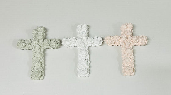 Handmade Flower Crosses w/Hanger