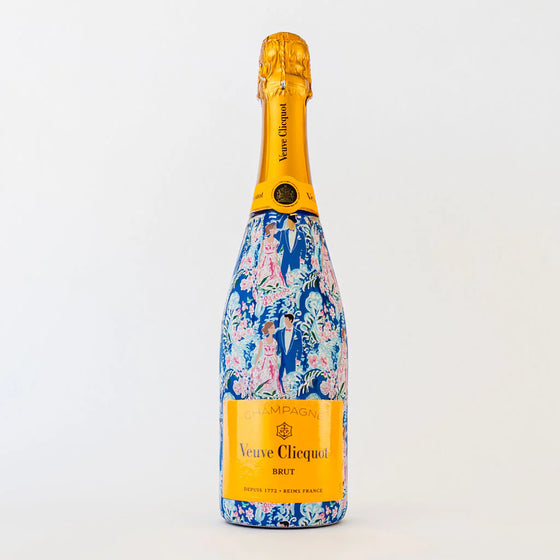 Champagne Bottle Wrap - Preppy Bride and Groom