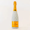 Champagne Bottle Wrap - Blue Bow