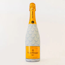  Champagne Bottle Wrap - Blue Bow