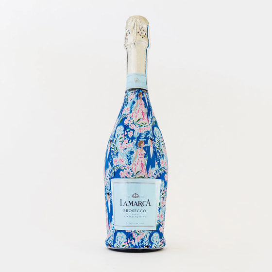 Champagne Bottle Wrap - Preppy Bride and Groom