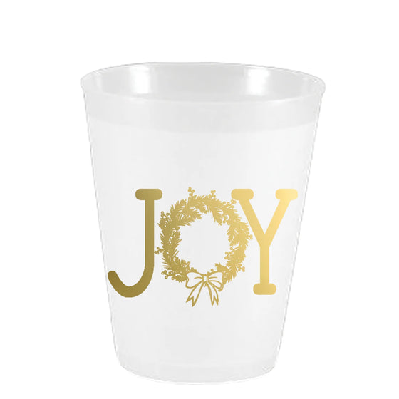 'Joy' with Wreath Frost Flex Cups