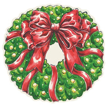  Die Cut Holiday Wreath Placemat