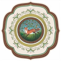  Die Cut Fanciful Fox China Placemats