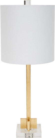  Abita Gold Leaf Buffet Lamp w/ Crystal Base