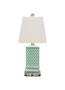  Green Fish Scales Lamp on Crystal Base