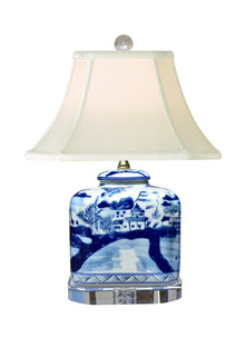  Blue and White Canton Jar Lamp