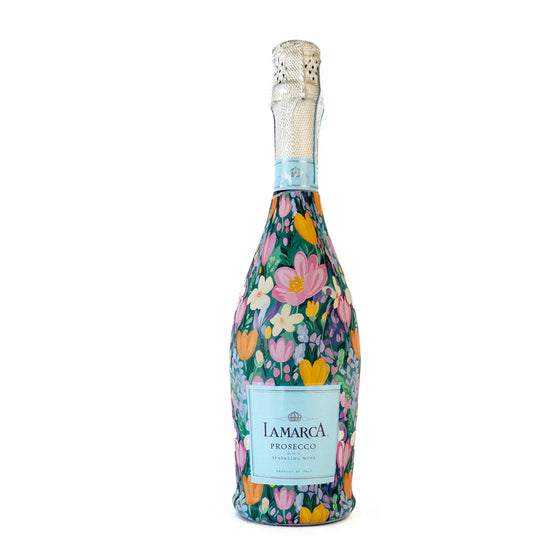 Champagne Bottle Wrap - Preppy Spring