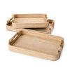 Monaco Faux Seagrass Tray with Bamboo Handles