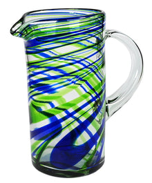  Blue and Green Swirl Pitcher