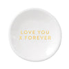 Love You Forever Earrings and Trinket Tray