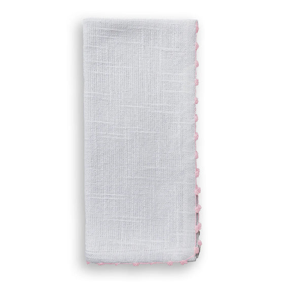 Knotted Edge Cotton Napkins Set of 4