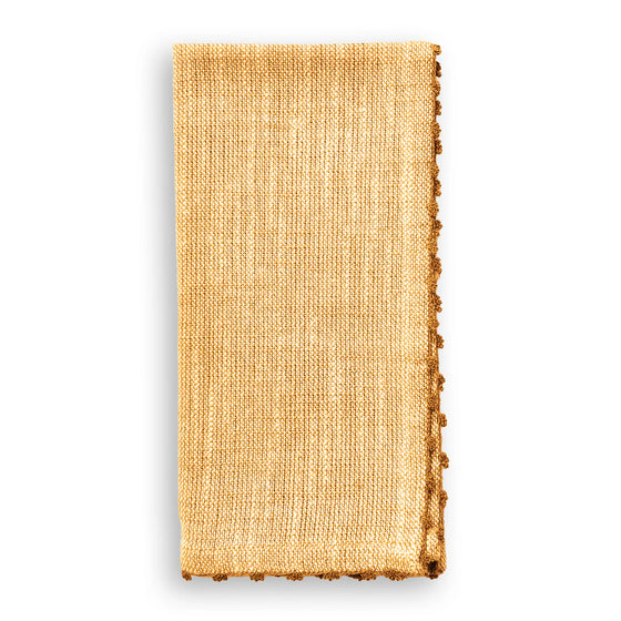 Knotted Edge Cotton Napkins Set of 4