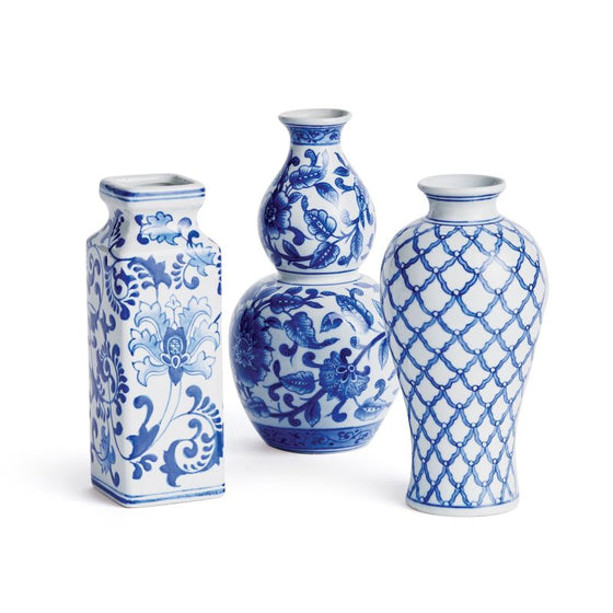 BB Dynasty Blue and White Vases 3 Styles