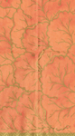  Coral Gilded Majolica Guest Towel