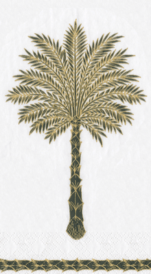  Grand Palms Black Guest Towel