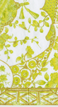  Gilded Porcelain Chartreuse Guest Towels
