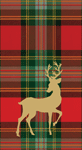 Reindeer Tartan Guest Towel