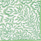  Block Print Leaves Cocktail Green